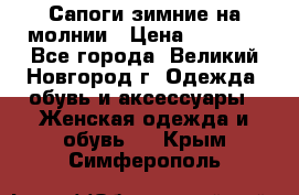Сапоги зимние на молнии › Цена ­ 5 900 - Все города, Великий Новгород г. Одежда, обувь и аксессуары » Женская одежда и обувь   . Крым,Симферополь